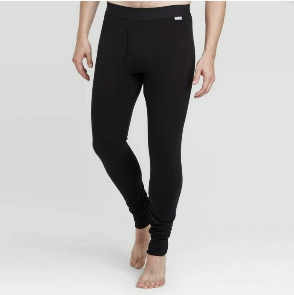 Goodfellow & Co Thermal Pamts Mens S Black NEW